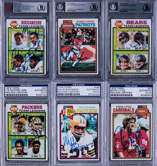 1979 Topps Football Signed Graded Collection (20 Different) Including Payton